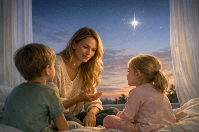 Der Stern, der jetzt am Himmel leuchtet – Kindern den Tod einfühlsam erklären